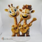 Akrylová stojaca dekorácia – Žirafa