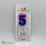 Sviečka číslo 5 /fialová/