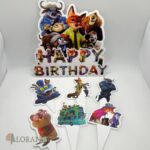 Pap.zápich na tortu Happy Birthday - Zootropolis 02