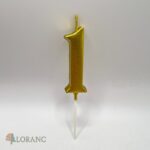 Sviečka číslo 1 /zlatá/