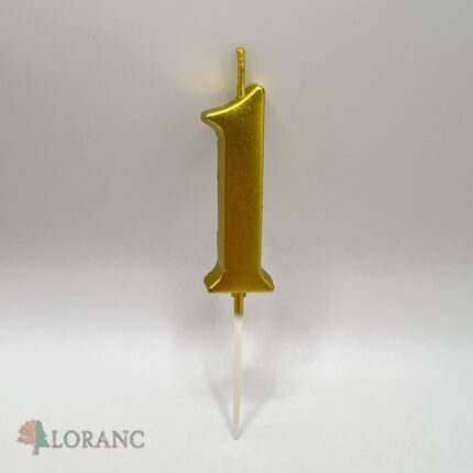 Sviečka číslo 1 /zlatá/