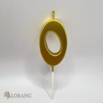 Sviečka číslo 0 /zlatá/