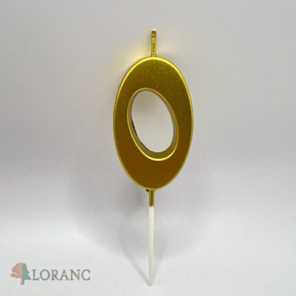 Sviečka číslo 0 /zlatá/