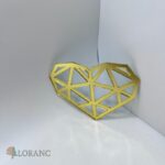 Dekorácia – zlaté srdce/srdiečko 04