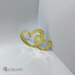 Dekorácia – zlaté srdce/srdiečko 10