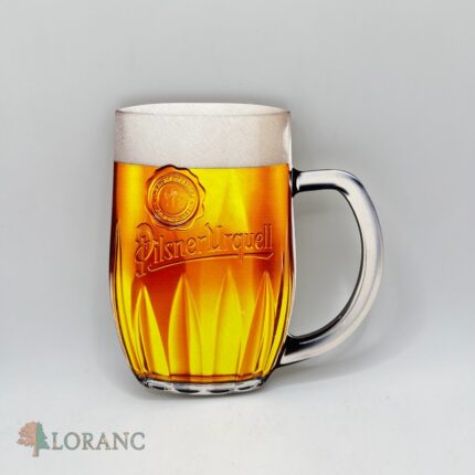 dekorácia na tortu/magnetka – pohár s pivom Plzeň