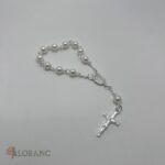 dekorácia na tortu/ruženec biely – pátričky