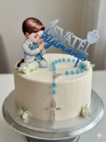 dekorácia na tortu - prijímanie – Set chlapček /3 varianty – Obrázok 6