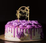 pl.zápich na tortu – Sada – Happy Birthday 10 /zlatá/ 3PACK – Obrázok 2