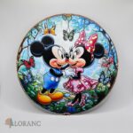 Akrylová závesná dekorácia Minnie + Mickey