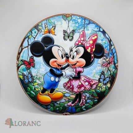 Akrylová závesná dekorácia Minnie + Mickey
