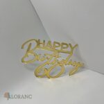 dekorácia na tortu/plastový nápis – Happy Birthday 60