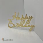 pl.nápis na tortu – Happy Birthday /Zlatá 30/