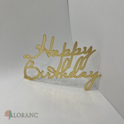 pl.nápis na tortu – Happy Birthday /Zlatá 30/