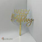 pl.zápich na tortu – Happy Birthday /Zlatá 24/