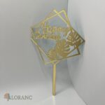 pl.zápich na tortu – Sada – Happy Birthday 12 /zlatá/ 3PACK