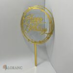 pl.zápich na tortu – Sada – Happy Birthday 08 /zlatá/ 3PACK