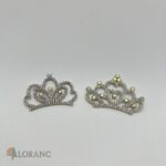 dekorácia na tortu princeznovská mini korunka - štras 2 ks – Obrázok 2