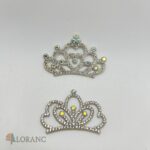 dekorácia na tortu princeznovská mini korunka - štras 2 ks