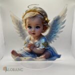 Akrylová stojaca dekorácia - Anjelik