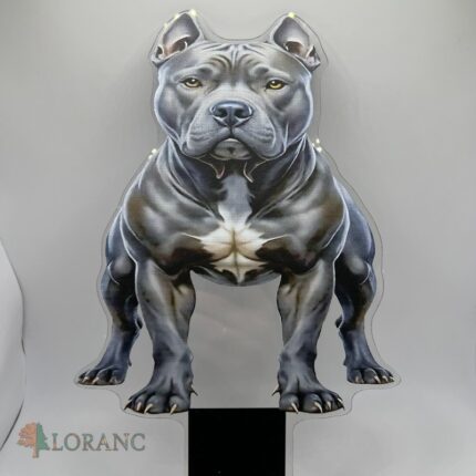 Akrylový zápich na tortu – Americký Pitbul