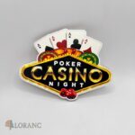 dekorácia na tortu / magnetka - Poker Casino Night