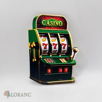 dekorácia na tortu / magnetka - hrací automat 01