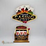 dekorácia na tortu / magnetka - Poker Casino Night – Obrázok 3