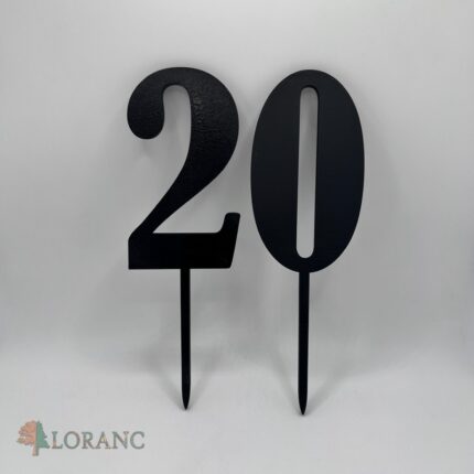 zápich na tortu - číslo 20 /šport/ čierna