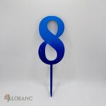 zápich na tortu - číslo 8 /šport/ modrá