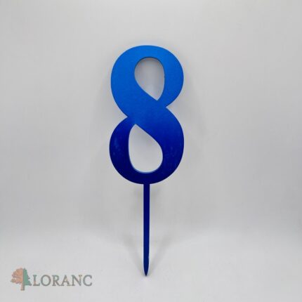 zápich na tortu - číslo 8 /šport/ modrá