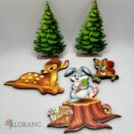 dekorácia na tortu – SADA – Zvieratká les 02