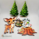 dekorácia na tortu – SADA – Zvieratká les 03