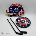 dekorácia na tortu/magnetka - HK Edmonton Oilers - logo – Obrázok 2