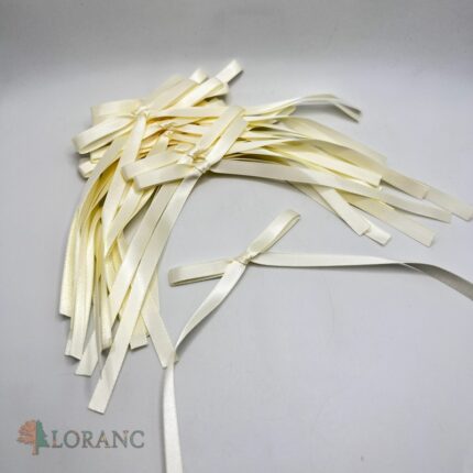 dekorácia na tortu – mašľa/stužka /maslová/5 ks/