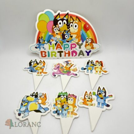 Pap. zápich na tortu Happy Birthday / Bluey 04