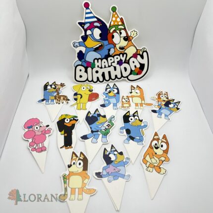 Pap. zápich na tortu Happy Birthday / Bluey 05