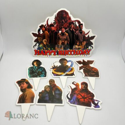 pap. zápich na tortu Happy Birthday - Stranger Things