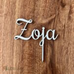 Zápich na tortu s menom Zoja