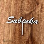 Zápich na tortu s menom Sabínka 01