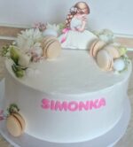 Dekorácia na tortu/magnetka prijímanie – modliace sa dievčatko + kalich + biblia 02 – Obrázok 4
