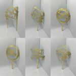 pl.zápich na tortu – Sada – Happy Birthday 07 /zlatá/