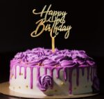 pl.zápich na tortu – Sada – Happy Birthday 13 /zlatá/ 3PACK – Obrázok 2