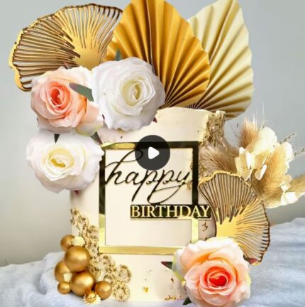 Dekorácia na tortu – kvety 19