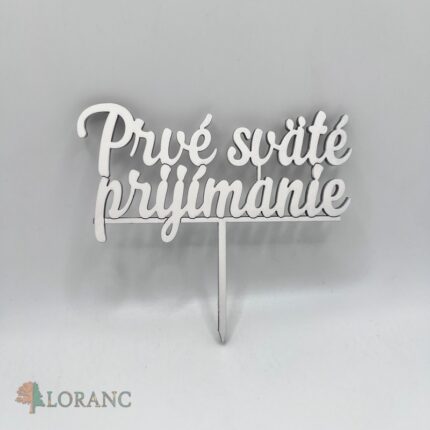 Zápich na tortu/ 1. Sväté prijímanie 02 /biela