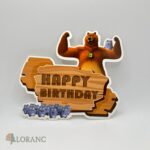 pap. zápich na tortu Happy Birthday – Méďa a lumíci /Grizzy and the lemmings/ – Obrázok 2