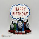 pap. zápich na tortu – Happy Birthday – Vláčik – Lokomotíva Tomáš 02 – Obrázok 2