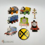 pap. zápich na tortu – Happy Birthday – Vláčik – Lokomotíva Tomáš 02 – Obrázok 3