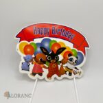 pap. zápich na tortu Happy Birthday /zajačik Bing