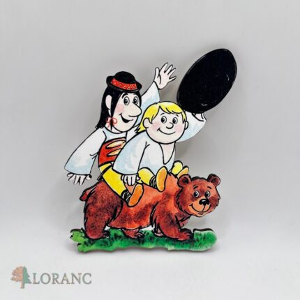 Dekorácia na tortu/magnetka Maťko a Kubko